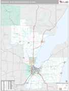 Green Bay Metro Area Digital Map Premium Style